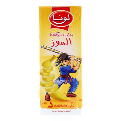Nana نعناع حليب طويل الاجل لونا موز 200 مل